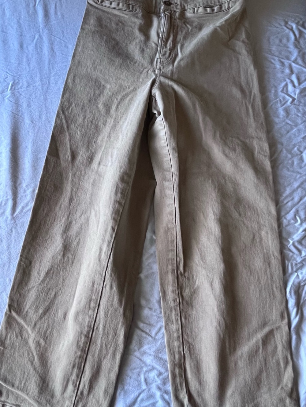 Madewell Emette Wide Leg Crop Jeans - Tan